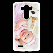 Coque Personnalisée Lg G4 Sourire de bébé en rose