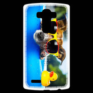 Coque Personnalisée Lg G4 Chien à la piscine 5