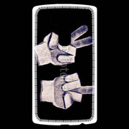 Coque Personnalisée Lg G4 double fuck gants