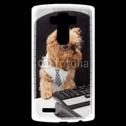 Coque Personnalisée Lg G4 Chien informaticien