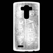Coque Personnalisée Lg G4 Triathlon en noir et blanc 25