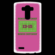 Coque Personnalisée Lg G4 Bonus Offensif-Défensif Rose