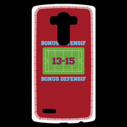 Coque Personnalisée Lg G4 Bonus Offensif-Défensif Rouge