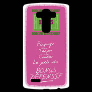 Coque Personnalisée Lg G4 Plaquage Bonus offensif-défensif Rose