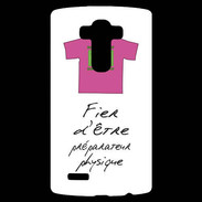Coque Personnalisée Lg G4 Préparateur physique Bonus offensif-défensif Blanc