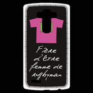 Coque Personnalisée Lg G4 Femme de rugbyman Bonus offensif-défensif Noir