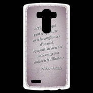 Coque Personnalisée Lg G4 Sympathiser Rose Citation Oscar Wilde
