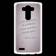 Coque Personnalisée Lg G4 Tentation Rose Citation Oscar Wilde