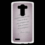 Coque Personnalisée Lg G4 Tragédie Rose Citation Oscar Wilde