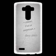 Coque Personnalisée Lg G4 Aimer Gris Citation Oscar Wilde