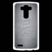 Coque Personnalisée Lg G4 Aimer Noir Citation Oscar Wilde