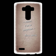 Coque Personnalisée Lg G4 Aimer Rouge Citation Oscar Wilde