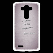 Coque Personnalisée Lg G4 Aimer Rose Citation Oscar Wilde