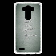 Coque Personnalisée Lg G4 Aimer Vert Citation Oscar Wilde