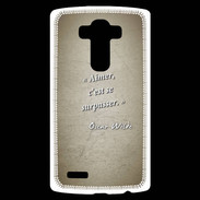 Coque Personnalisée Lg G4 Aimer Sepia Citation Oscar Wilde