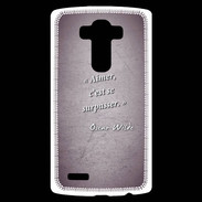 Coque Personnalisée Lg G4 Aimer Violet Citation Oscar Wilde