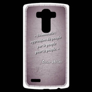 Coque Personnalisée Lg G4 Démocratie Violet Citation Oscar Wilde