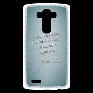 Coque Personnalisée Lg G4 Dieux prières Turquoise Citation Oscar Wilde