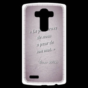 Coque Personnalisée Lg G4 Brave Rose Citation Oscar Wilde