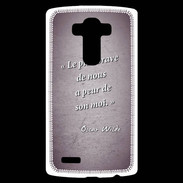 Coque Personnalisée Lg G4 Brave Violet Citation Oscar Wilde