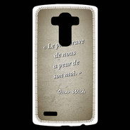 Coque Personnalisée Lg G4 Brave Sepia Citation Oscar Wilde