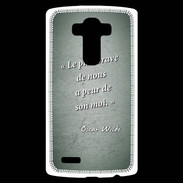 Coque Personnalisée Lg G4 Brave Vert Citation Oscar Wilde