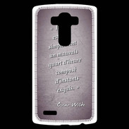 Coque Personnalisée Lg G4 Quart d'heure Violet Citation Oscar Wilde