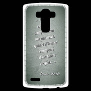 Coque Personnalisée Lg G4 Quart d'heure vert Citation Oscar Wilde