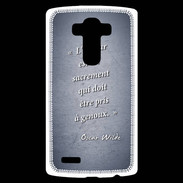 Coque Personnalisée Lg G4 Sacrement amour Bleu Citation Oscar Wilde