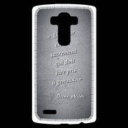 Coque Personnalisée Lg G4 Sacrement amour Noir Citation Oscar Wilde