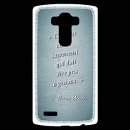 Coque Personnalisée Lg G4 Sacrement amour Turquoise Citation Oscar Wilde