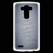 Coque Personnalisée Lg G4 Ame nait Bleu Citation Oscar Wilde