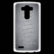 Coque Personnalisée Lg G4 Ame nait Noir Citation Oscar Wilde