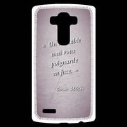 Coque Personnalisée Lg G4 Ami poignardée Rose Citation Oscar Wilde