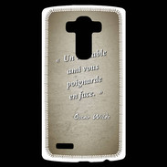 Coque Personnalisée Lg G4 Ami poignardée Sepia Citation Oscar Wilde