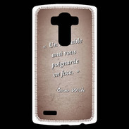 Coque Personnalisée Lg G4 Ami poignardée Rouge Citation Oscar Wilde