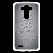 Coque Personnalisée Lg G4 Choix ennemis Noir Citation Oscar Wilde