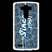 Coque Personnalisée Lg G4 Since crane bleu 1991