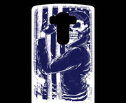 Coque Personnalisée Lg G4 Tête de mort Biker USA