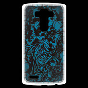 Coque Personnalisée Lg G4 Skull and bones Bleu