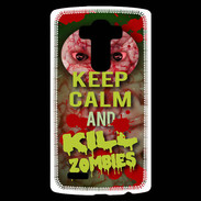 Coque Personnalisée Lg G4 Keep Calm and Kill Zombies Cervelle