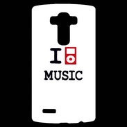 Coque Personnalisée Lg G4 I love Music