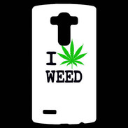 Coque Personnalisée Lg G4 I love Weed