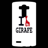 Coque Personnalisée Lg G4 I love Girafe