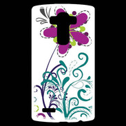 Coque Personnalisée Lg G4 motif floral bleu