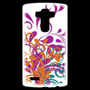 Coque Personnalisée Lg G4 motif floral orange