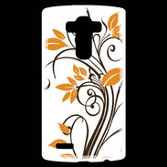 Coque Personnalisée Lg G4 motif floral marron