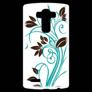 Coque Personnalisée Lg G4 motif floral bleu clair