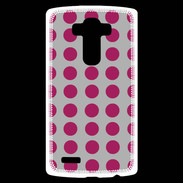 Coque Personnalisée Lg G4 pois gris & framboise