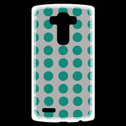 Coque Personnalisée Lg G4 pois gris & turquoise